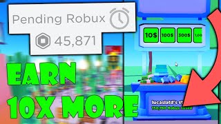 EASY METHODS to earn 10x MORE ROBUX in Pls Donate 💰