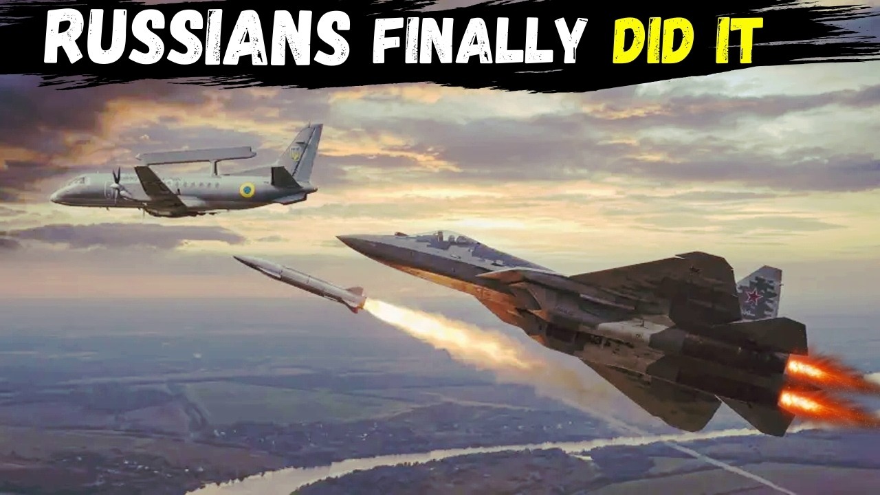 Russian Su-57 for the First Time Shot Down Sweden's AEW&C aircraft 'Saab 340' over UKRAINE