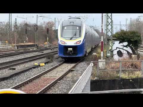 Testfahrt mit Alstom Coradia Auf der Köln-Mindener Eisenbahnstrecke Bielefeld - Hamm 10.12.2025 (HD)