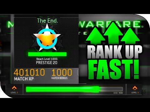 How To "RANK UP FAST" Secret Tips! MWR Level UP FAST, Get More XP & Prestige Fast! (MWR Multiplayer) Video