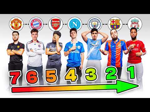 Football fans RANK their clubs from BEST to WORST 👀