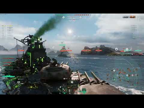 World Of Warships - Tier 10 US Battleship Montana (With a Crocosaur Camo)