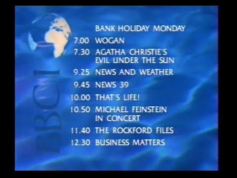 BBC1 Closedown | 27th / 28th August 1989