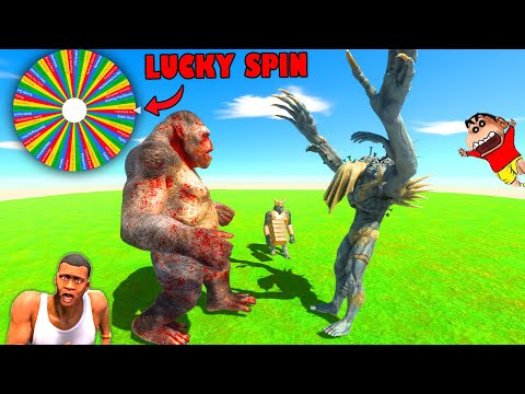 LUCKY MYSTERY SPIN BATTLES with SHINCHAN vs CHOP vs AMAAN-T in Animal Revolt Battle Sim ALL UNITS