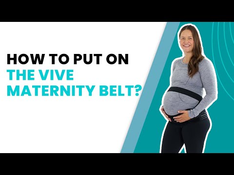 How to Put On a Maternity Belt | Pregnancy Back & Belly Support Made Easy by Vive Health