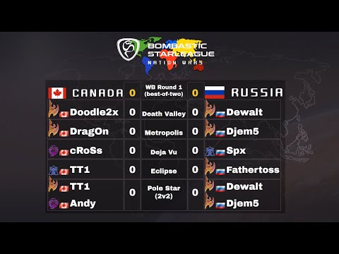 BSL Nation Wars 2 - WB R1 - CANADA vs RUSSIA