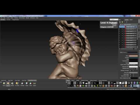 cupid sculpting in Mudbox