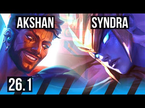 AKSHAN vs SYNDRA (MID) | Fleet Footwork, Good KDA: 13/1/7 | NA Master | 26.1