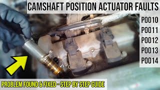 Simple Tests - Camshaft Position Actuator Solenoids - Chevy Holden Ecotec Engine - Problem Fixed