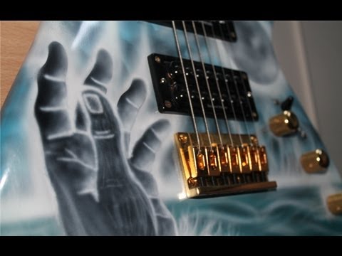 Speed airbrush painting- The making of the 7 string