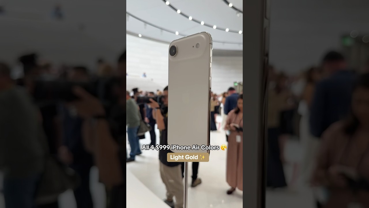 All Four $999 iPhone Air Colors