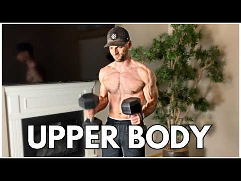 30 Minute Upper Body Workout with Dumbbells | Build Muscle at Home