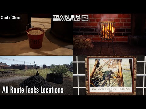 All Route Tasks Locations - Spirit of Steam - Train Sim World 2