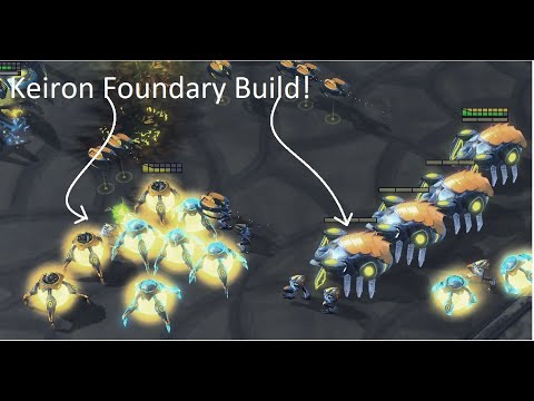 StarCraft II - Keiron vs Keiron Foundry Based Build! - Scion Custom Races Mod