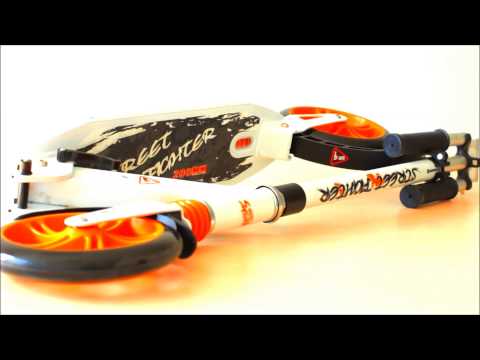 Миниатюра изображения товара Самокат городской Sundays SA-401-1 (белый с оранжевым)