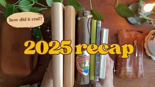✨ 2025 planner wrap-up: what I started with vs what I ended with + honest reflections