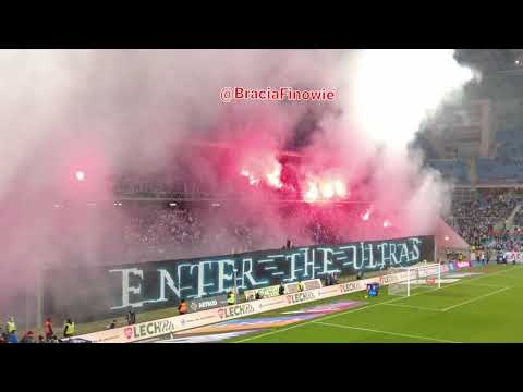 Lech Poznań - Warta Poznań 28/11/2021, pyroshow