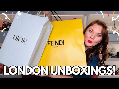 UNBOXING MINHA NOVA BOLSA FENDI!MEU LUXO DE LONDRES, FENDI & DIOR UNBOXINGS!