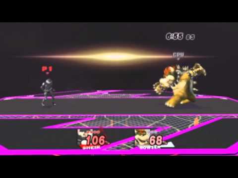 Super Smash Bros: Project M Demo 2 | Sheik Vs Bowser ( CPU lvl 9 )