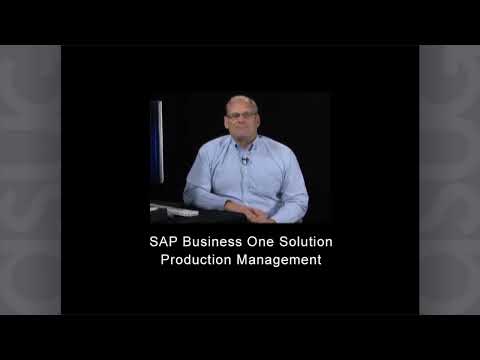 SAP Business One: Production Management