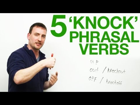 Phrasal verbs with KNOCK