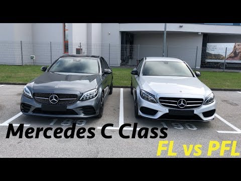 Mercedes-Benz C-Class 200d 2019 FL vs PFL (Sky Edition) 4K