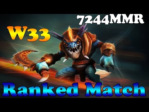 Dota 2 - w33 top 1 mmr europe PROfessional Slark vol 1# - Ranked Match!