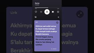 Download lagu lirik lagu 'Coklat' Karma_#music #trending #viral #lyrics #trend #fypシ #like #subscribe #fyp #fy mp3
