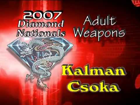 Kalman Csoka Double Sword Kata 2007 Diamond Nationals Karate Tournament