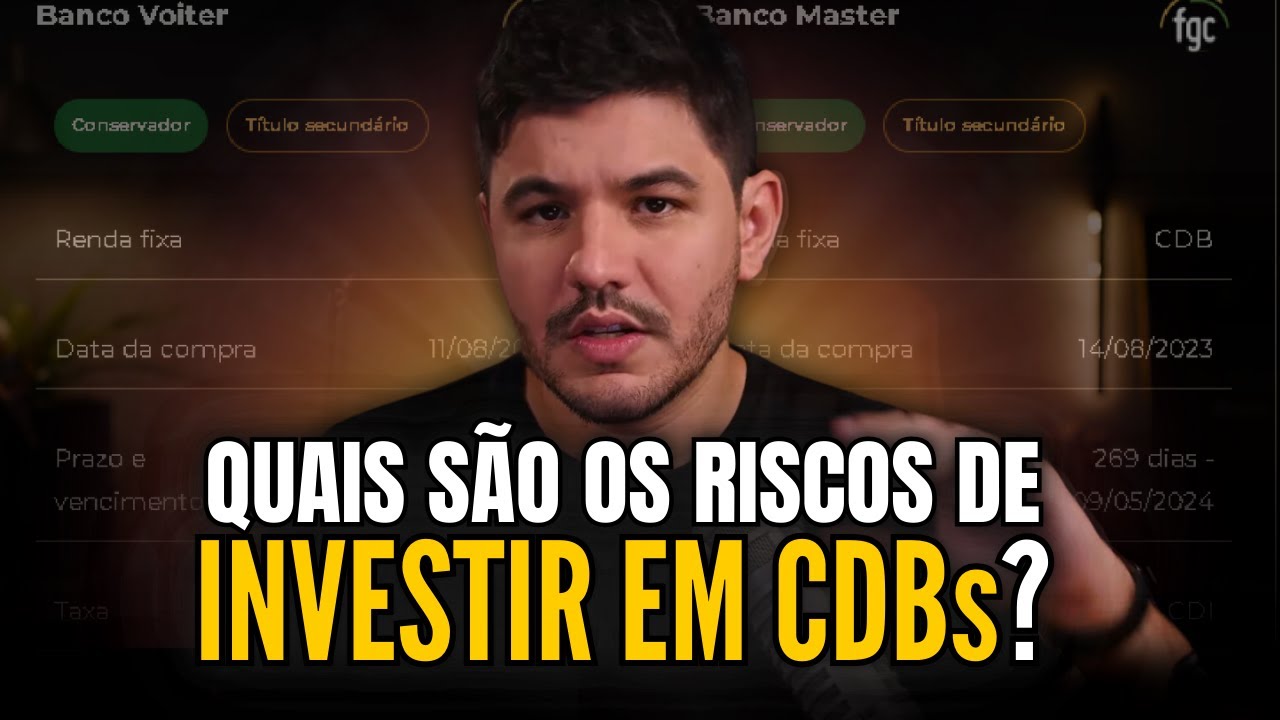 O que é um CDB na prática e quais são os RISCOS de investir nisso?