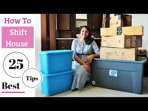 Part of a video titled 25 BEST House Shifting / Packing Tips & Tricks For Moving - YouTube