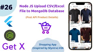 How to Import CSV/excel File Records in MongoDB with Node/ExpressJS || Multer ||  Myntra clone #26