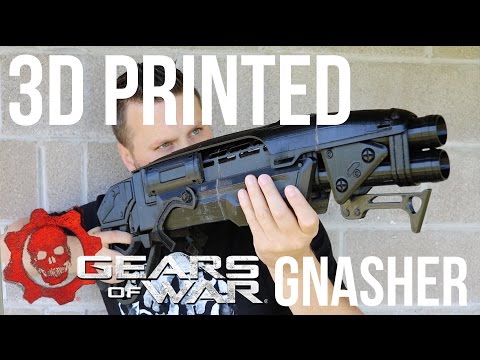 3D Printed Gears of War Gnasher Shotgun Replica Prop