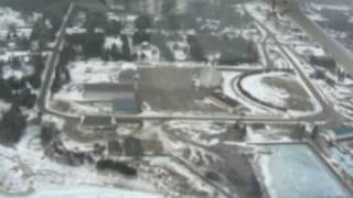 preview picture of video 'Cessna Skyhawk Landing St Ignace Michigan Winter Straits Tour Speedtroller Indian River, MI'