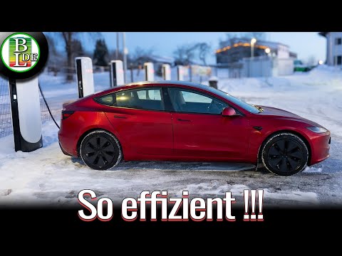 Tesla Model 3 LR RWD – 110 km/h Reichweitentest ❄️ Winter Landstraße/Stadt Mix