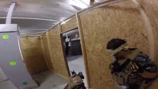 preview picture of video 'Cromwell CQB Airsoft Team Deathmatch Gameplay 8/24/14'