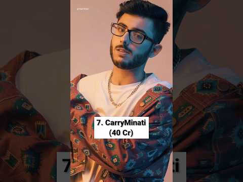 Top 10 Richest YouTuber in India 🇮🇳 2023 #top10ner #shorts