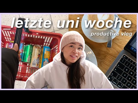 meine letzte uni woche | bachelorarbeit schreiben & energy drinks kaufen | daily vlog