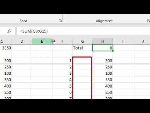 Excel AutoSum and Moving Data - A Few Tips