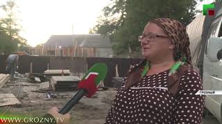 Масштабная реконструкция в Октябрьском районе Грозного продолжается
