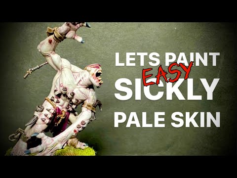 How To Paint Easy Pale White Sickly Skin