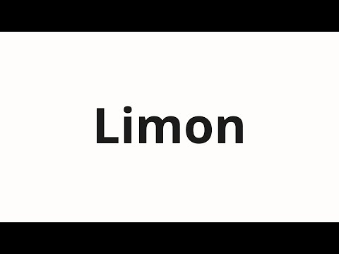 How to pronounce Limon | Лимон (Lemon in Russian)