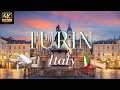 TURIN: Amazing Drone, Aerial & Walking Video Tour of Turin Italy in 4k