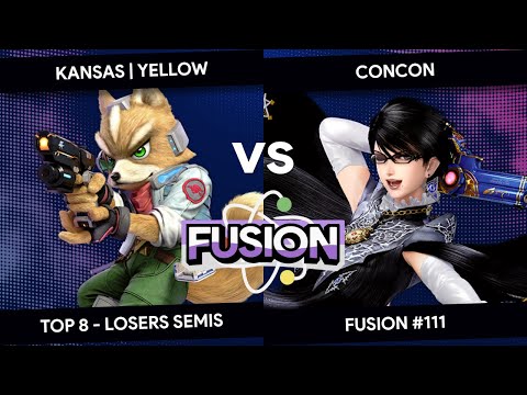 Fusion #111 - Yellow (Fox) vs ConCon (Bayonetta) - Top 8 - Losers Semis