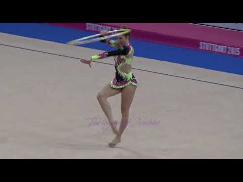 Natalia GAUDIO (BRA) hoop - 2015 Stuttgart worlds Qualifs