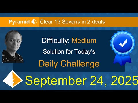 Microsoft Solitaire Collection: Pyramid - Medium - September 24, 2025