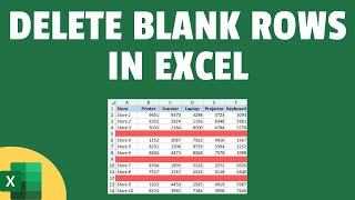 3 Easy Ways to Delete Blank Rows in Excel ✅