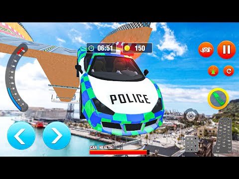 Police Car Stunts - Extreme Driving on Impossible Tracks | Gameplay Android