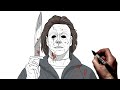 How To Draw Michael Myers Step By Step Halloween