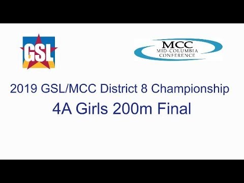 2019 GSL/MCC District 8 Championship - 4A Girls 200m Final